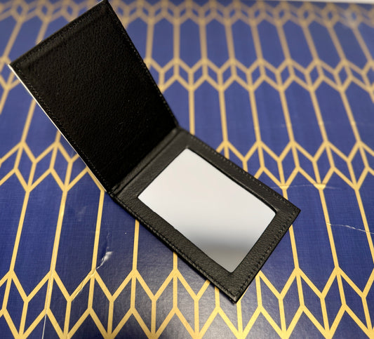 Custom Faux Leather Mirror