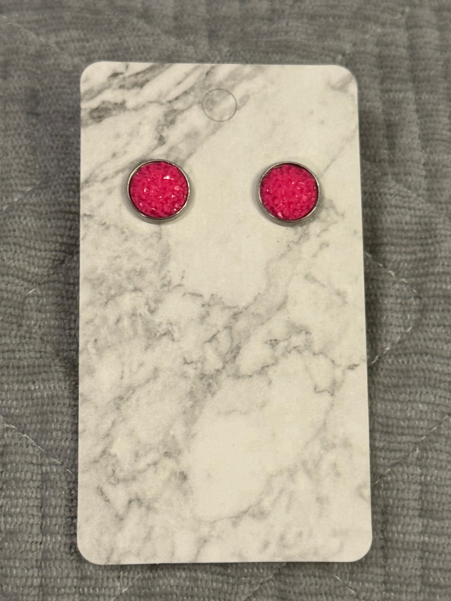 Hot Pink Druzy