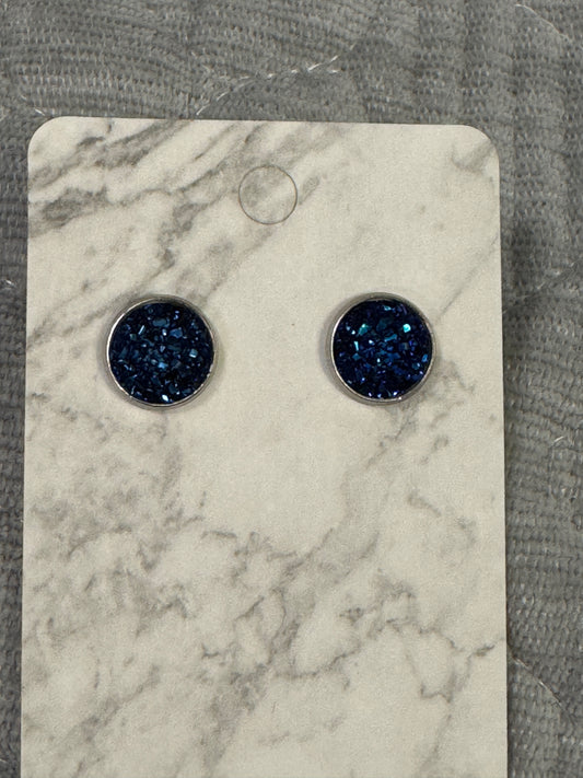 Navy Blue Druzy