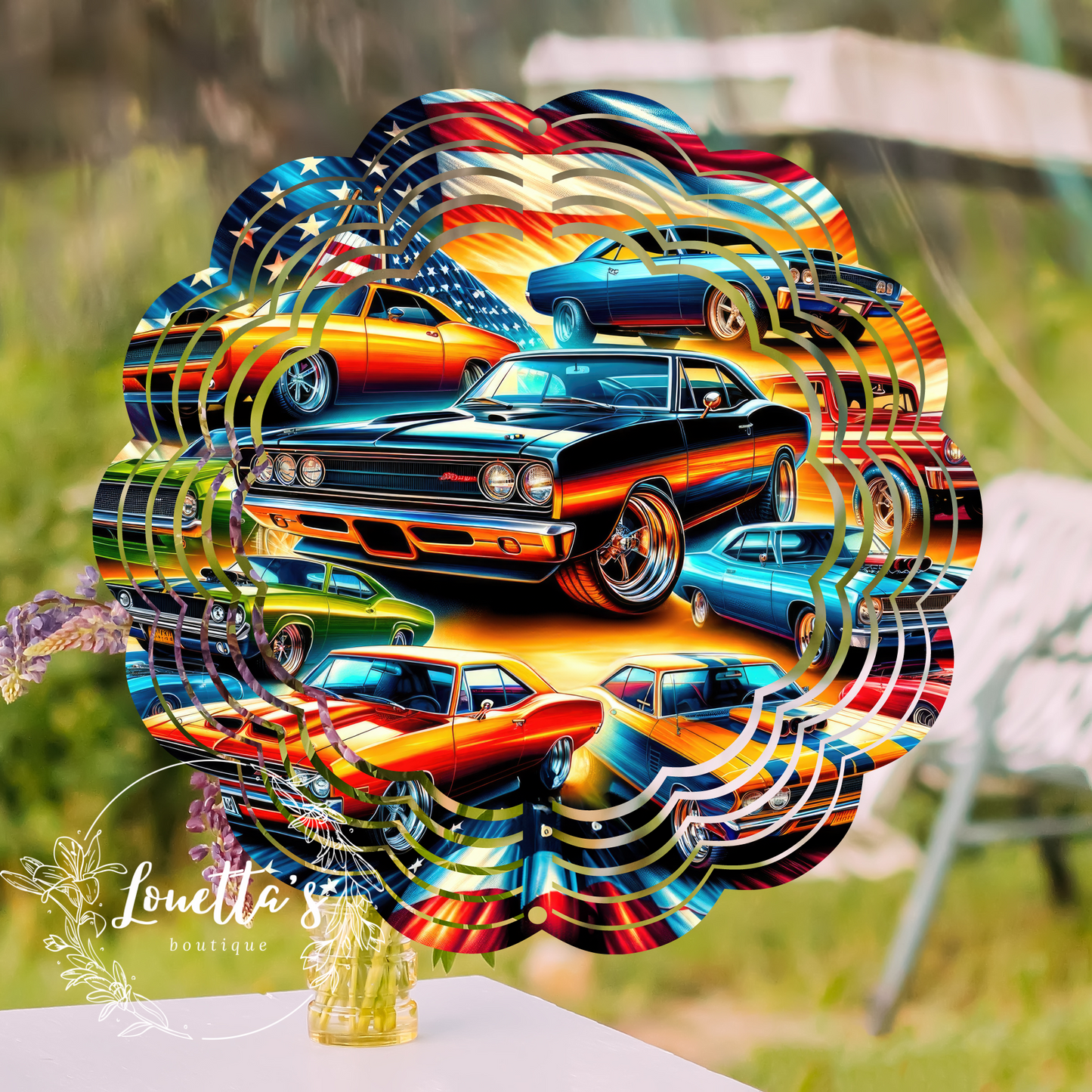 Muscle Car Wind Spinner