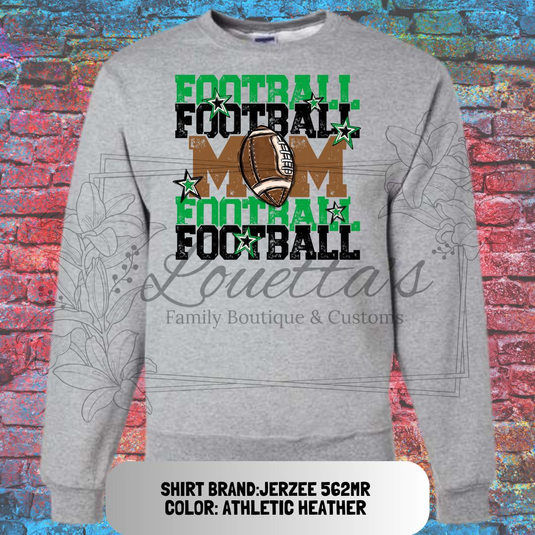 Ste. Genevieve Football Mom Crew Neck Sweatshirt