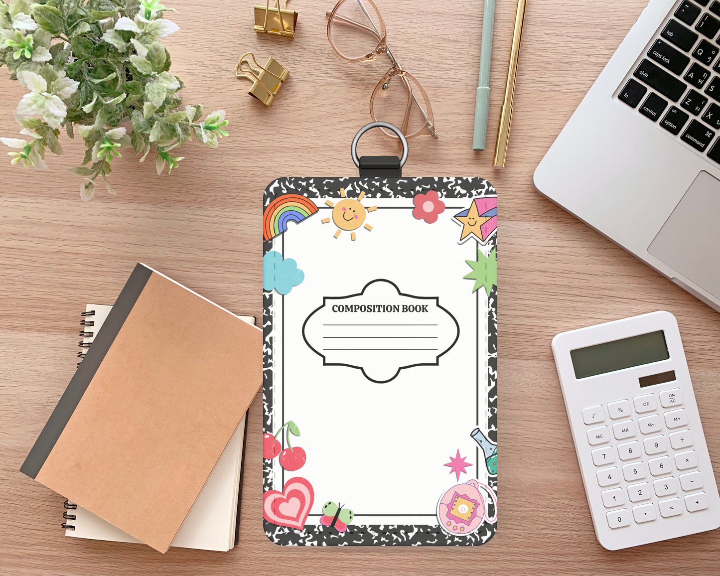 Teacher Comp Book ID Badge Holder