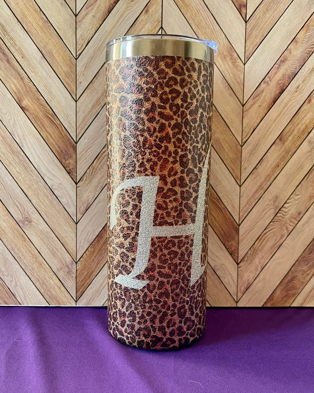 20oz Silver Glitter Tumbler