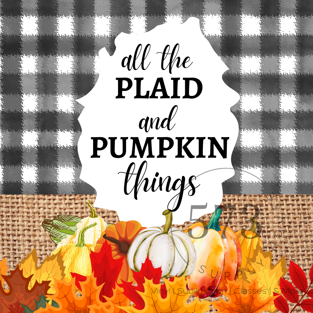 All Plaid and Pumpkins Deisng