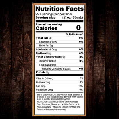 Sugar Free Caramel Syrup