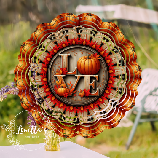 Autumn Love Wind Spinner