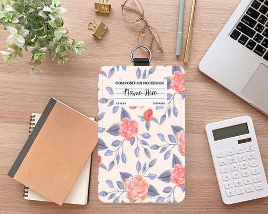 Blush Bouquet ID Badge Holder