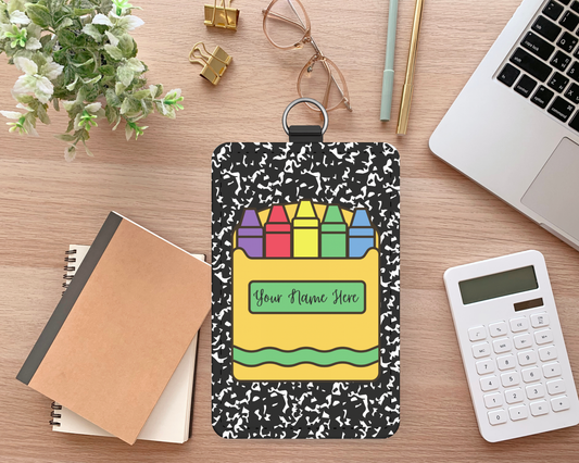 Crayon Box ID Badge Holder