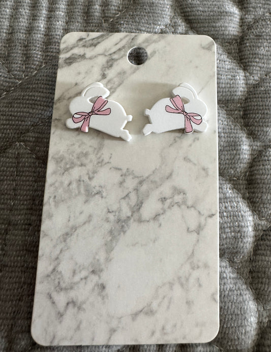 White Bunny with Ribbon