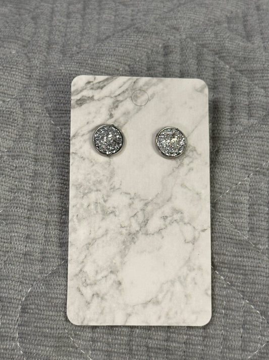 Silver Druzy