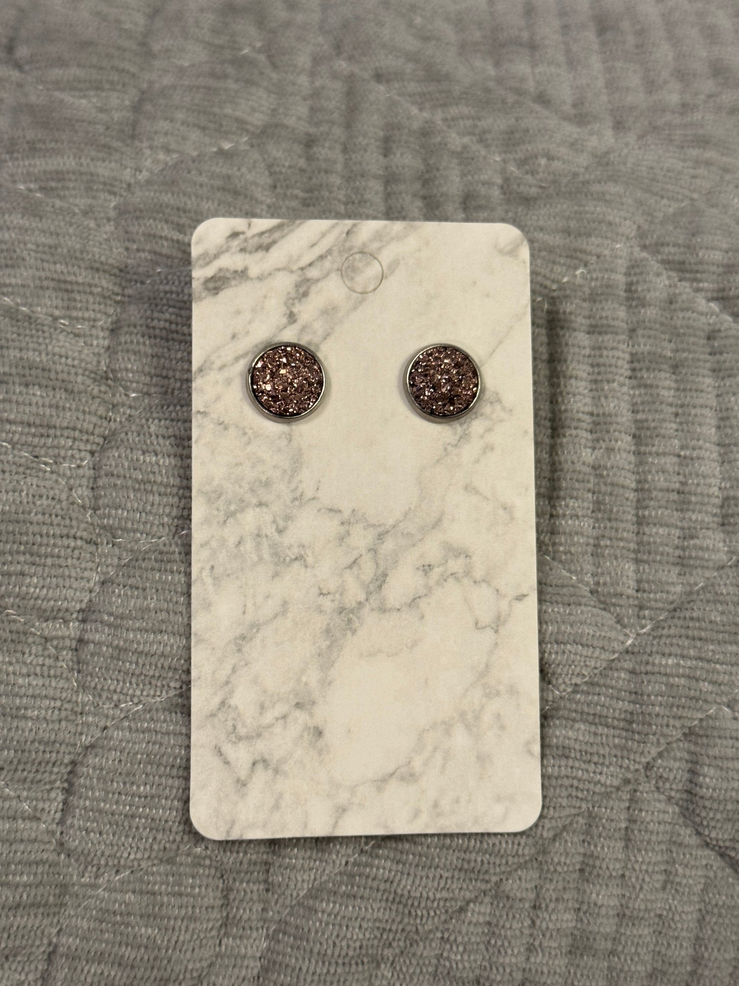 Rose Gold Druzy