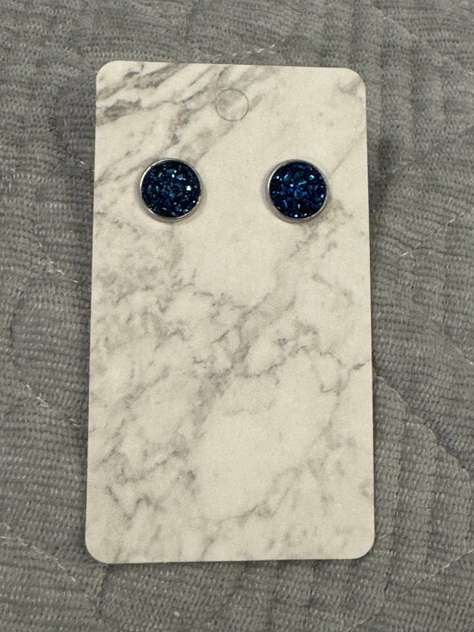 Navy Blue Druzy