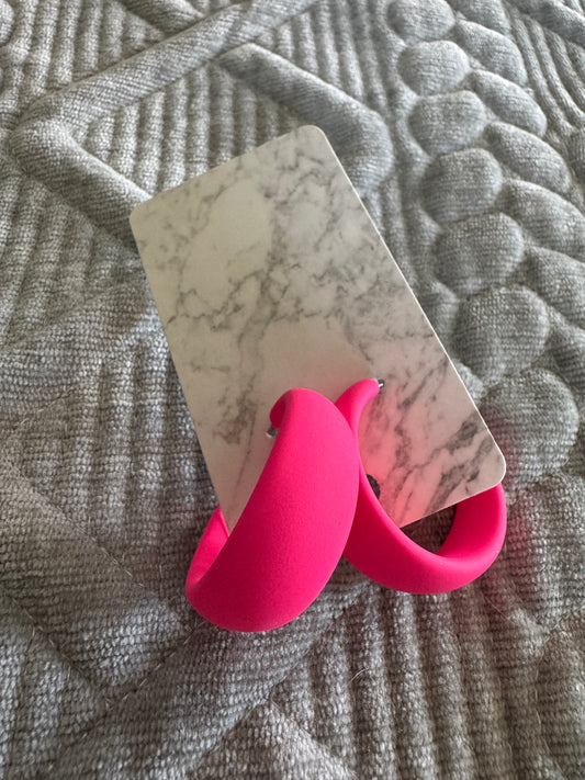 Hot Pink Hoops