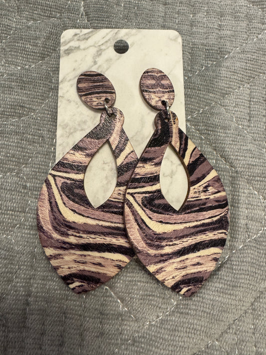 Purple Wavy Ovals