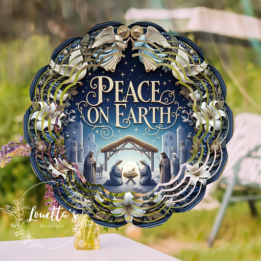 Peace on Earth Wind Spinner