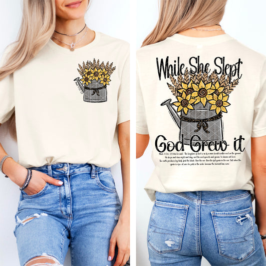 While She Slept God Grew It